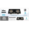 SAGA DOUBLE BURNER GLASS TOP GAS STOVE SG-2002 SAGA DOUBLE BURNER GLASS TOP GAS STOVE SG-2002